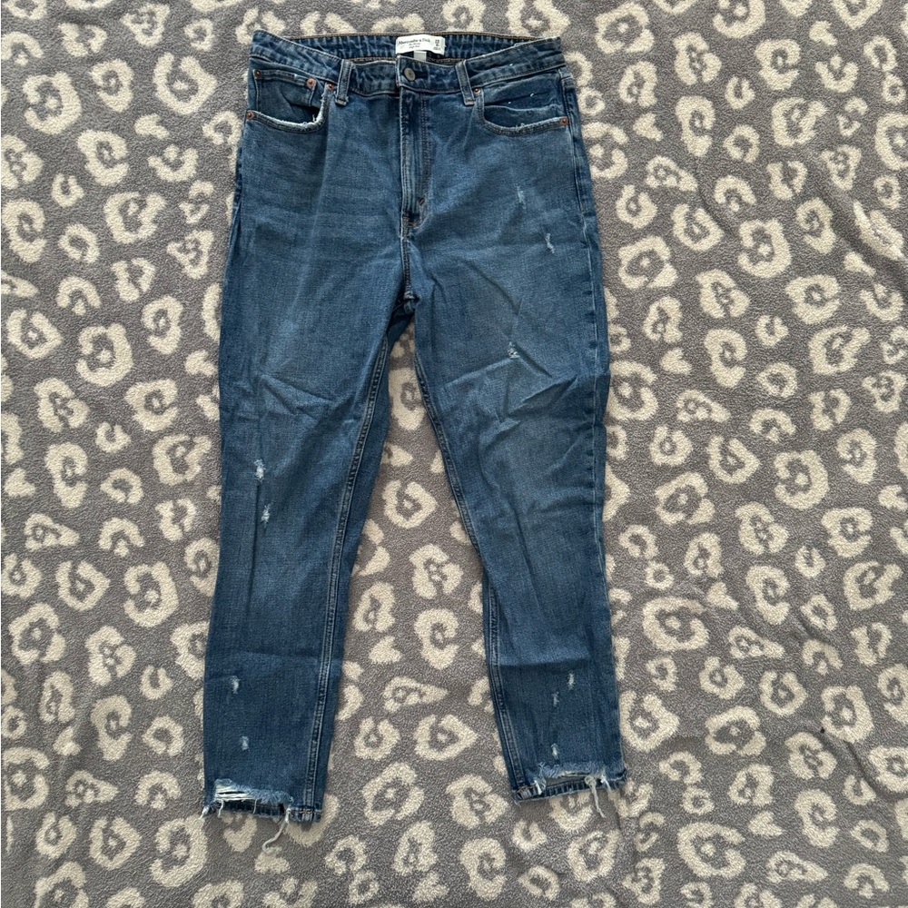 Abercrombie and Fitch Curve Love Blue Denim Jeans